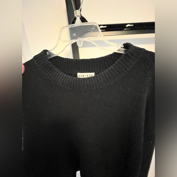 Black Plus Size Sweater - Picture 3 of 4